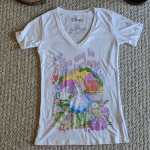 Disney Alice in Wonderland V-Neck Tee